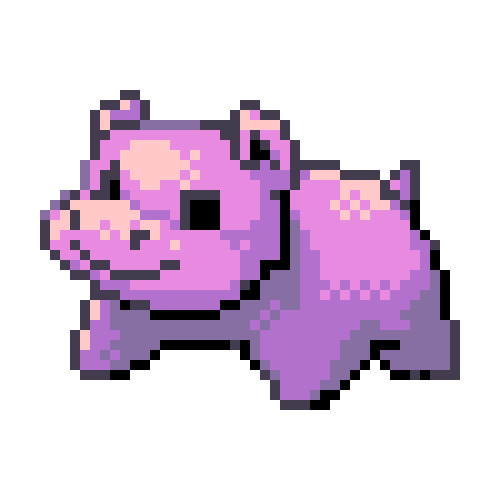 The Fluffy Hippo Games mascot